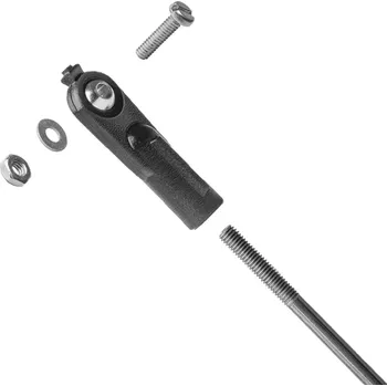 RC model Kavan Plastový kloubek M3 s mosaznou kuličkou a ocelovým táhlem, 1 ks.