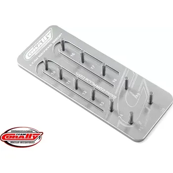 RC náhradní díl Team Corally Hliníkový držák pastorků 32DP/3,17mm hřídel (pro jedenáct pastorků)