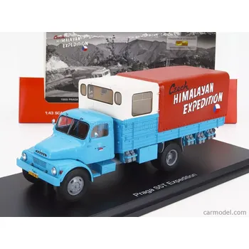 autíčko Premium classixxs Praga S5t-3 Truck 2-assi 1969 - First Czech Himalayan Expedition 1:43 Světle Modrá Krémová Červená