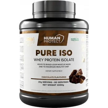 Protein Human Protect PURE WHEY ISOLATE 2000g PROTEINOVÝ IZOLÁT WPI Čokoláda 2kg