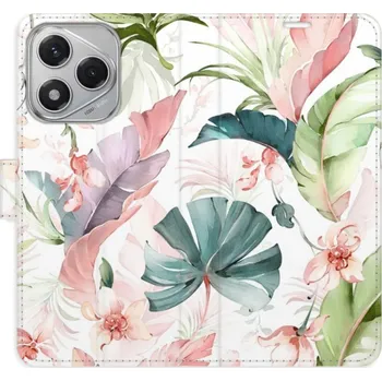 Pouzdro na mobilní telefon Flip pouzdro iSaprio na mobil Honor 400 Lite - Flower Pattern 07 s kapsičkami na karty (Knížkové flipové pouzdro iSaprio pro mobil Honor 400 Lite - Flower Pattern 07 - elegantní obal s kapsami, stojánkem a magnetickým zavíráním)