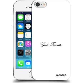 Pouzdro na mobilní telefon Picasee silikonový průhledný obal pro Apple iPhone 5/5S/SE - Gods Favorite