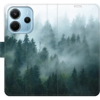 Pouzdro na mobilní telefon Flip pouzdro iSaprio na mobil Xiaomi Redmi Note 14 4G - Dark Forest s kapsičkami na karty (Knížkové flipové pouzdro iSaprio pro mobil Xiaomi Redmi Note 14 4G - Dark Forest - elegantní obal s kapsami, stojánkem a magnetickým zavíráním)