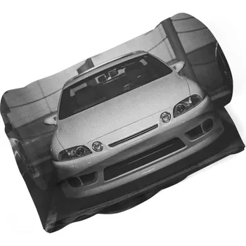 deka Sablio Deka Bílé sportovní auto - 150x120 cm