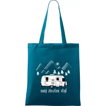 Můj životní styl - Taška bavlněná - 42 x 38 cm ( Petrolejová )