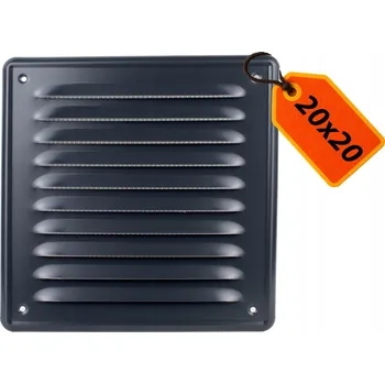 Větrací mřížka Ventilační mřížka Ventilační Plastikon šedá