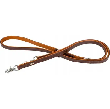 Vodítko pro psa Barry King Kožená Vodítko, 20 mm / 200 cm, světle hnědá