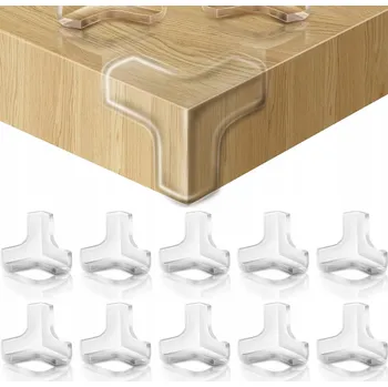 Dětská zábrana SILIKONOVÉ CHRÁNIČE ROHŮ NÁBYTKU STOLU HRAN ROHY x10