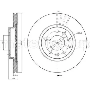 Brzdový kotouč Brzdový kotouč CIFAM (800-961C)