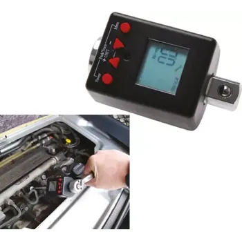 Klíč Momentový adaptér 6 ÷ 30 Nm pro ráčnu 1/4" BGS100979. Digitální (BGS100979) (Digitální momentový adaptér BGS100979 umožňuje přesné měření utahovacího momentu v rozsahu 6–30 Nm a je určen pro ráčny s 1/4&quot; čtyřhranem. Přehledný displej zobrazuje aktuál