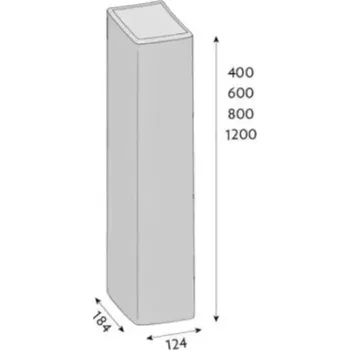 Zahradní obrubník CSB-Palisáda LENA 80 šedá /30ks
