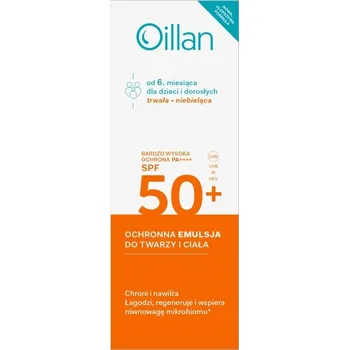 Pleťový krém Pleťové a tělové mléko Oillan SPF 50 pro citlivou pokožku 100 ml