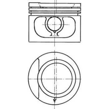 Píst motoru Píst KOLBENSCHMIDT (93876610)