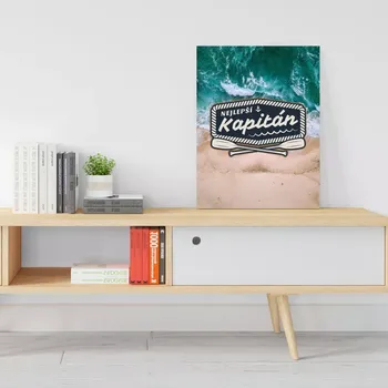 Plechová cedule Sablio Dárková cedulka Nejlepší kapitán: 30x40 cm