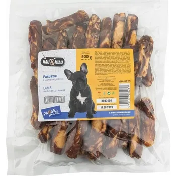 Pamlsek pro psa HAU MIAU Pausesnack psí pamlsek plátky s jehněčím a sýrem 500g