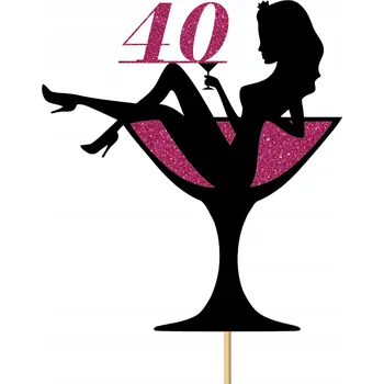 Obraz NA DORT ŽENA ZE SKLENICE K 40. NAROZENINÁM