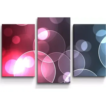 Obraz Sablio Obraz - 3-dílný Bublinová abstrakce - 75x50 cm