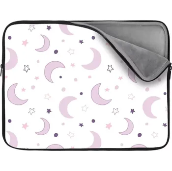 pouzdro na notebook Sablio Obal na notebook Fialové měsíčky - 13"