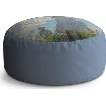 Taburet Sablio Taburet Circle Dáma se slunečníkem - Claude Monet: 38x48 cm