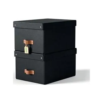 Úložný box LEITZ úložný box, karton, velikost M, 2 ks černý