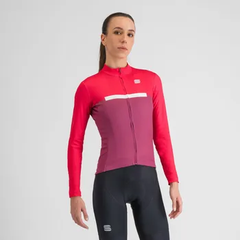 cyklistický dres SPORTFUL Cyklistický dres s dlouhým rukávem zimní - PISTA THERMAL W - růžová M