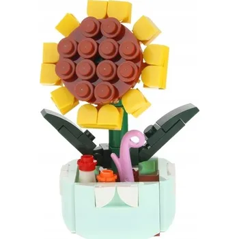 ostatní stavebnice Stavebnice Květiny v květináči pro stavbu - Slunečnice