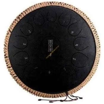 Perkuse HLURU TY13-14-INKBLACK TONGUE DRUM TANK HANDPAN (Jazykový buben / Tank drum / Handpan)