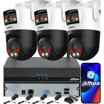 IP kamera Monitorovací sada DAHUA se 3 kamerami 3MPx P3D-3F-PV Smart Dual Light Audio