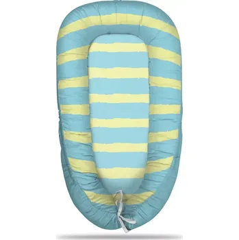 Hnízdečko pro miminko Sablio Hnízdečko pro miminko Modrožluté pruhy