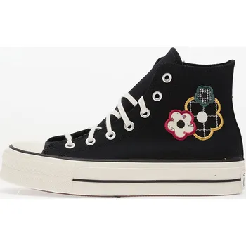 Dámské tenisky Tenisky Converse Chuck Taylor All Star Lift Platform Floral Patchwork Hi Black/ White/ Sunny Angle EUR 40