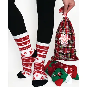 Pánské ponožky Dárkový balíček s vločkami – 3PACK ponožek, VELIKOST 40 - 43