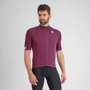 cyklistický dres SPORTFUL Cyklistický dres s krátkým rukávem - SRK - bordó 2XL