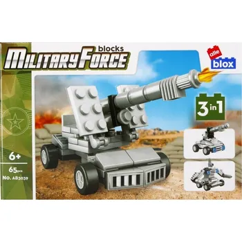 ostatní stavebnice Stavebnice Konstr Alleblox Military 65dílů 20x15x5