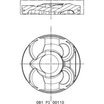 Motor automobilu Píst MAHLE 081 PI 00110 002