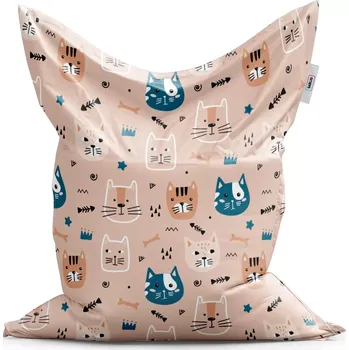 Sedací pytel Sablio Sedací vak Classic Barevné kočičky - 150x100 cm