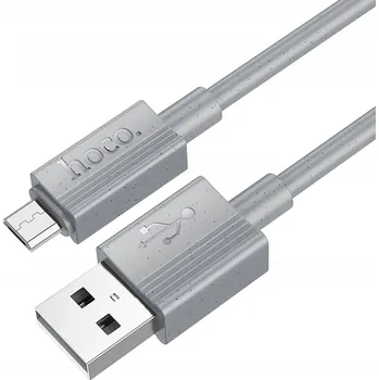 Kabel Hoco USB typ C - microUSB typ B 1 m šedý