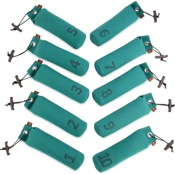 tréninková pomůcka pro psa Firedog Set 10x Standard dummy 500 g zelený číslované 1-10