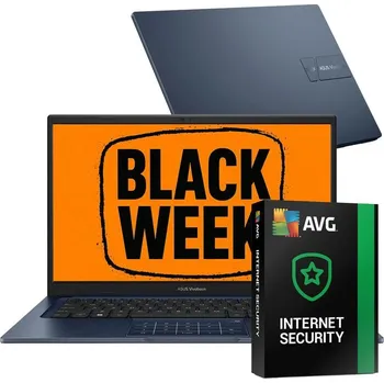 Notebook Notebook Asus Vivobook X1404VA-I38128 i3 16GB 512GB FHD Win11 Modrý + AVG