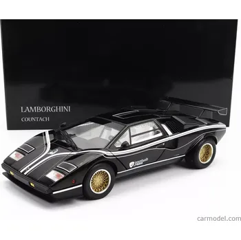 RC model auta Kyosho Lamborghini Countach Lp500 R Quattrovalvole 1982 1:18 Černá Bílá