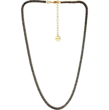 Náhrdelník Pozlacený náhrdelník z mosazi se zirkony - AR543-9272