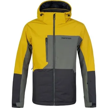 Pánská lyžařská bunda Hannah INDIGO 3XL Žlutá, Šedá, Tmavě šedá