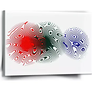 Obraz Sablio Obraz Dvoubarevná abstrakce - 60x40 cm