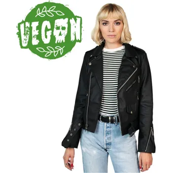 Dámská casual bunda bunda (křivák) dámská STRAIGHT TO HELL - Vegan Commando II - Black