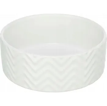 Miska pro psa Trixie Odolná keramická miska pro psa nebo kočku, bílá, 0,9 l, ⌀ 16 cm