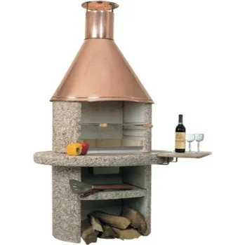 Zahradní krb Norman Krb Arcus červeno-bílý vymývaný