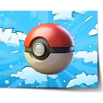 Plakát Sablio Plakát Pokemon ball Obloha - 60x40 cm