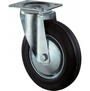 Pojezdové kolečko Kolečko otočné gumové pro vozík 80mm, nosnost 50kg