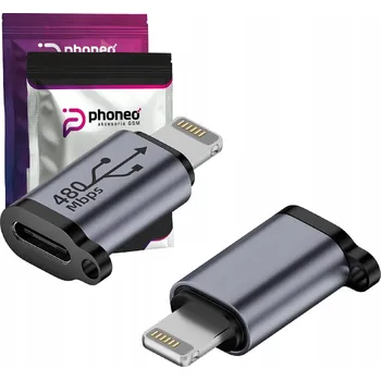 Datový kabel ADAPTÉR PŘECHODKA PHONEO Z USB-C NA IPHONE LIGHTNING KABEL 480MBPS 18W V6