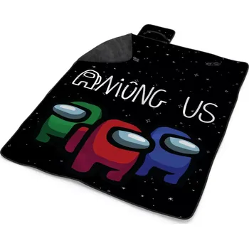 deka Sablio Plážová deka AMONG US Černý vesmír: 200x140 cm