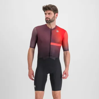 cyklistický dres SPORTFUL Cyklistická kombinéza - BOMBER - černá/fialová